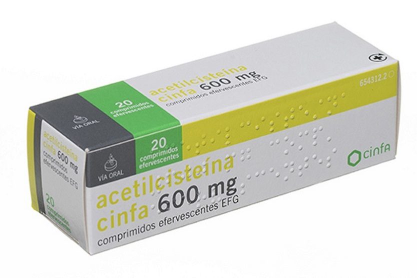Acetilcisteína Cinfa 600 mg comprimidos efervescentes