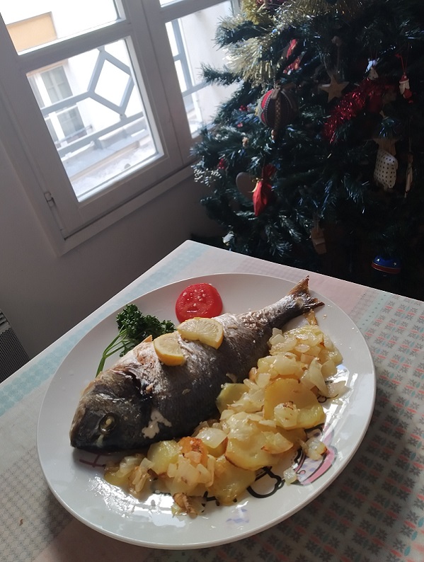 Dorada al horno Navidad