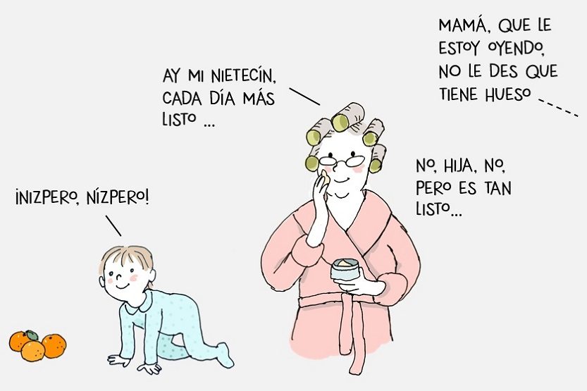 El pequeño Martín tras un níspero - Saludteca