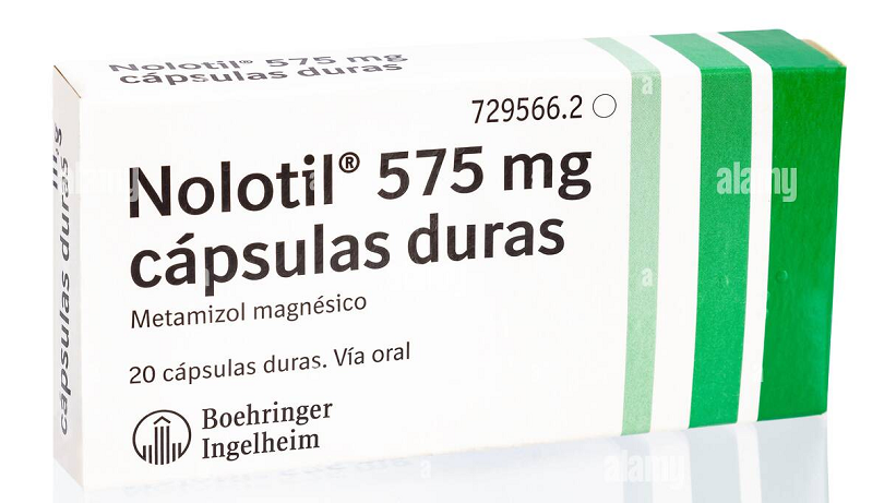 Envase de Nolotil 575 mg