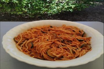 Espaguetis con calabacín