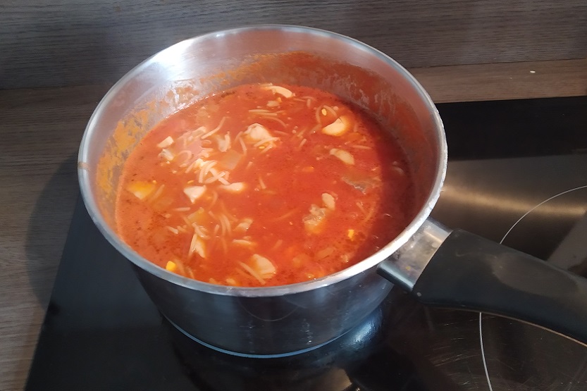 Preparación de la sopa - Saludteca