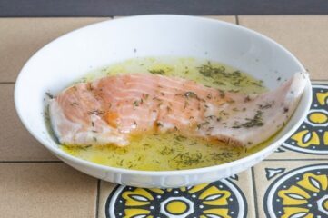 Salmón marinado receta