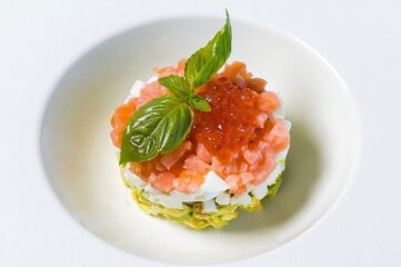 Tartar de salmón y aguacate
